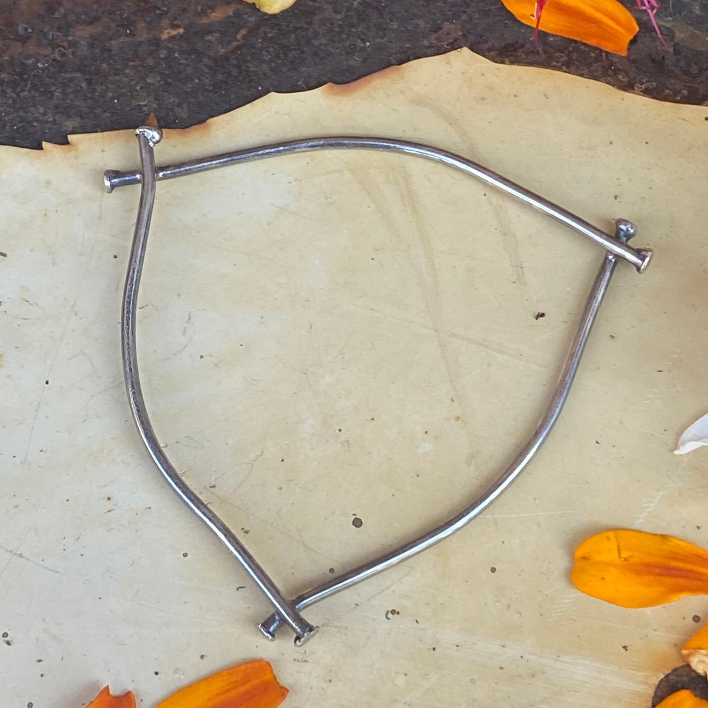 Triangle Bangle Sterling
